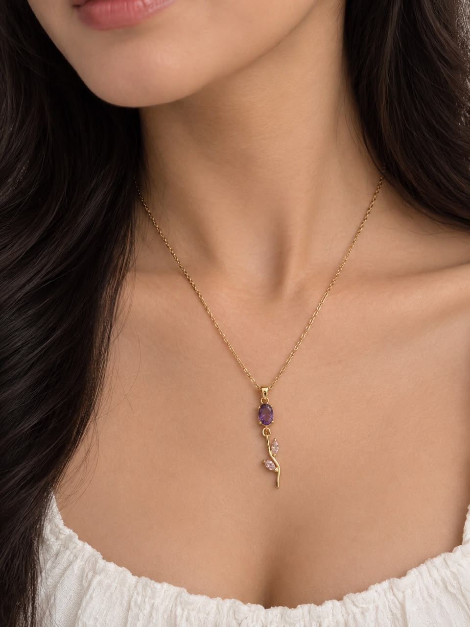 Tulip flower pendant
