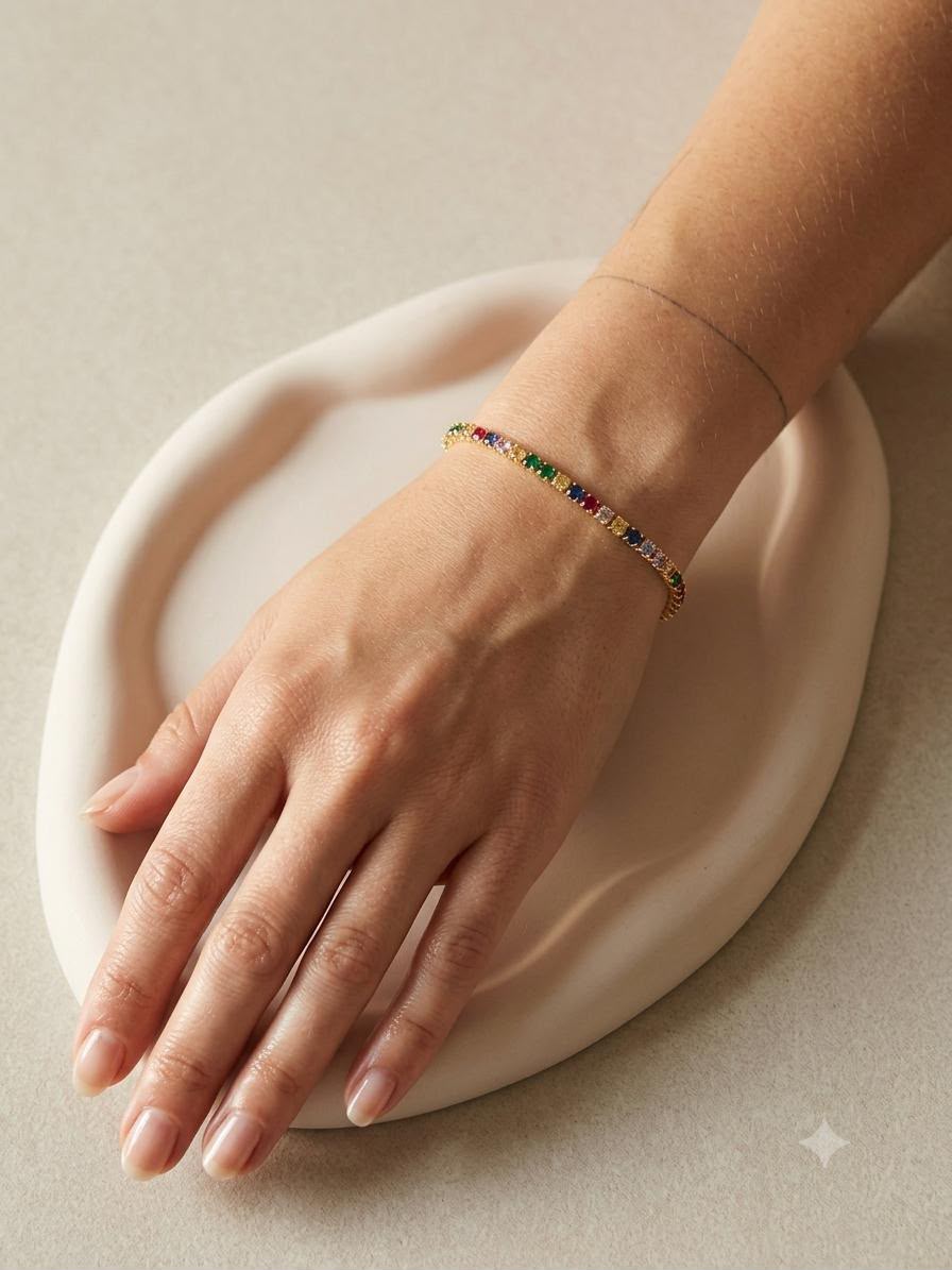Rainbow Gemstone Bracelet