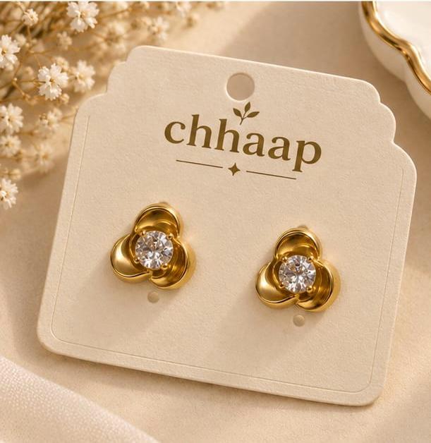 Golden Heart Studs