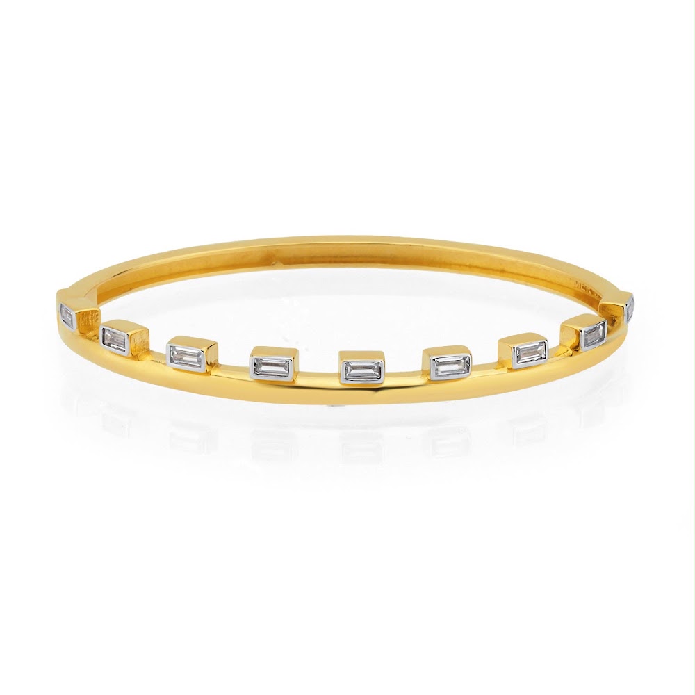 Golden Floral Pearl Bracelet